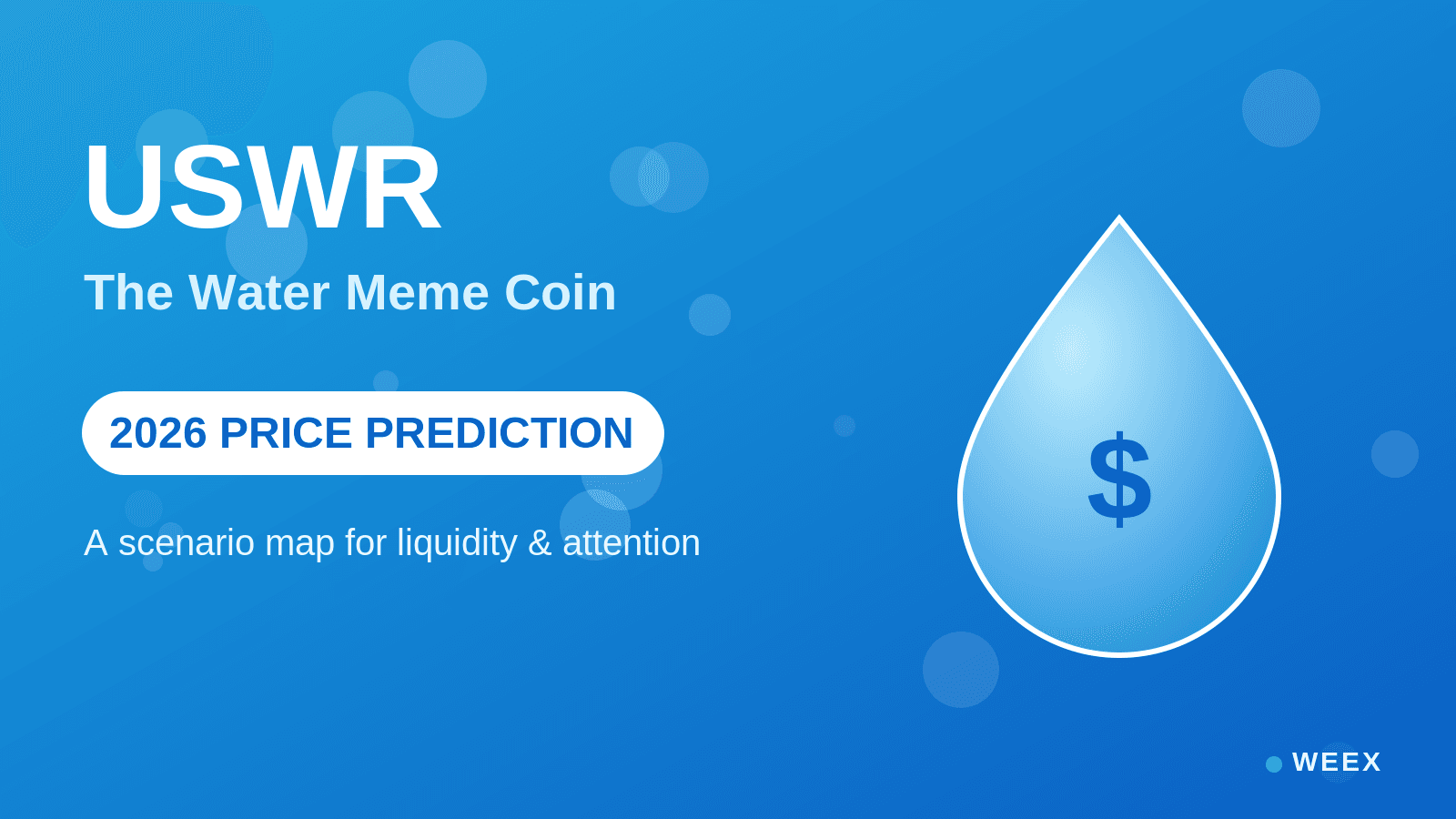USWR Price Prediction 2026: A Scenario Map for the Water Meme Coin